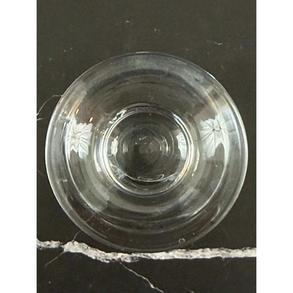 Vintage Lufthansa Airlines Footed In Flight First Class 3 5/8in Juice Glass